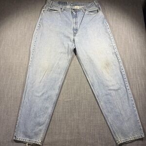Vintage Levis 560 Jeans Mens 38x32 Blue Denim Light Wash Orange Tab 90s